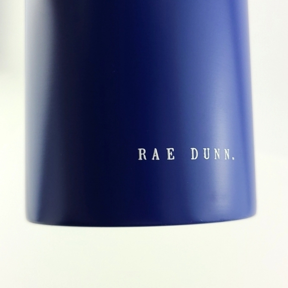 Rae Dunn Insulated Stainless Steel Blue Slim-Can Holder Large Letrs GRILL MASTER - Picture 4 of 8